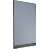Interion® Electric Office Partition Panel, 48-1/4"W x 76"H, Blue