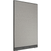 Interion® Office Partition Panel with Pass-Thru Cable, 48-1/4"W x 76"H, Gray