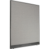 Interion® Office Partition Panel with Pass-Thru Cable, 60-1/4"W x 64"H, Gray