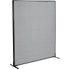 Interion® Freestanding Office Partition Panel, 60-1/4"W x 72"H, Gray