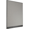 Interion® Office Partition Panel with Pass-Thru Cable, 60-1/4"W x 76"H, Gray