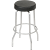 Entreion® Tabouret pivotant - Vinyle - Noir