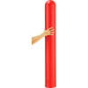 Global Industrial™ Smooth Bollard Post Sleeve, 6" HDPE Dome Top, Red