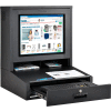 Global Industrial™ Countertop LCD Computer Cabinet, Noir