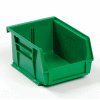 Bac en plastique industriel™ Global Stack & Hang Bin, 4-1/8 po L x 5-3/8 po L x 3 po H, vert - Qté par paquet : 24