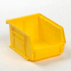 Bac industriel™ en plastique Global Stack & Hang Bin, 4-1/8 po L x 5-3/8 po L x 3 po H, jaune, qté par paquet : 24