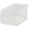 Bac industriel™ en plastique Global Stack & Hang Bin, 5-1/2 po L x 10-7/8 po L x 5 po H, transparent - Qté par paquet : 12