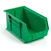 Bac en plastique industriel™ Global Stack & Hang Bin, 8-1/4 po L x 14-3/4 po L x 7 po H, vert - Qté par paquet : 12