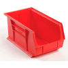 Bac industriel™ en plastique Global Stack & Hang, 8-1/4 po L x 14-3/4 po L x 7 po H, rouge - Qté par paquet : 12