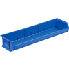 Akro-Mils® AkroBin® Plastic Stack & Hang Bin, 33"W x 8-5/8"D x 5"H, Blue - Pkg Qty 4
