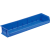 Akro-Mils® AkroBin® Bac empilable et suspendu en plastique, 33 po L x 8-5/8 po L x 5 po H, bleu - Qté par paquet : 4