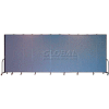 Screenflex Portable Room Divider 11 Panel, 8'H x 20'5"L, Fabric Color: Blue