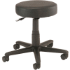 Interion® Shop Stool - Vinyl - Black