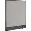 Interion® Electric Office Partition Panel, 36-1/4"W x 46"H, Gray