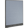 Interion® Electric Office Partition Panel, 48-1/4"W x 46"H, Blue