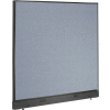 Interion® Electric Office Partition Panel, 60-1/4"W x 46"H, Blue