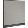 Interion® Electric Office Partition Panel, 60-1/4"W x 46"H, Gray