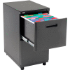 Interion® 2 Drawer Pedestal File/File - Black