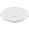 Couvercle global de ™ plastique industriel et en plastique - Gallon 10 blanc