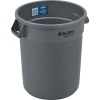 Poubelle en plastique ™ industrielle mondiale - 20 gallons, gris