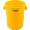 Poubelle en plastique ™ industrielle mondiale - Gallon 32 jaune