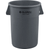 Global Industrial™ Poubelle en plastique, 44 gallons, gris