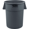 Global Industrial™ Plastic Trash Can, Gris, 55 Gallons