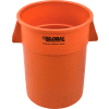 Global Industrial Plastic Trash Can - 55 Gallon Orange