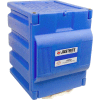 Justrite Bouteille de 2 x 4 litres, armoire à acide, fermeture manuelle, 1 portes, 14-1/4 po L x 16-1/4 po P x 19-1/2 po H, bleu