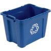 Rubbermaid® Recycling Bin, 14 Gallon, Bleu