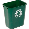 Rubbermaid® Deskside Recycling Wastebasket, 7 Gallon, Vert