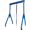 Adjustable Height Steel Gantry Crane, 10'W x 7'7"-12'1"H, 6000 Lb. Capacity