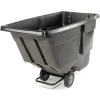 Rubbermaid® Light Duty Plastic Tilt Truck, 1 Cu. Yd. Cap, 600 Lbs. Cap, Black