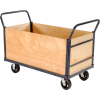 Global Industrial™ Euro Truck with 4 Wood Sides & Deck 60 x 30 2000 Lb. Capacity