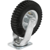 Swivel Plate Caster 6" Full Pneumatic Wheel 200 Lb. Capacity