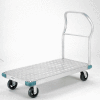 Global Industrial Aluminum Diamond Deck Platform Truck 48x30 2000 Lb. Cap. 6" Rubber Casters