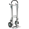 Global Industrial Junior Aluminum 2-in-1 Convertible Hand Truck With Pneumatic Wheels