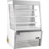 Nexel™ Marchandiseur réfrigéré en plein air avec rideau, 13,8 pi³, acier inoxydable