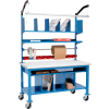 Global Industrial™ Complete Mobile Packing Workbench, Laminate Safety Edge, 60"W x 30"D