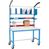 Global Industrial™ Mobile Packing Workbench W/Riser Kit, ESD Safety Edge, 72"W x 30"D