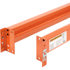 Global Industrial™ Unslotted Pallet Rack Beam, 96"L x 5-1/2"H, 7160 lbs Capacity, Set of 2