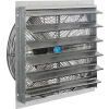 Continental Dynamics® 24" Exhaust Fan with Shutter - Direct Drive - 1/4 HP - Single Speed