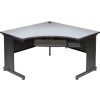 Interion® 48"W Corner Desk, Gray