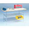 Global Industrial 60" W x 30" D Wire Stationary Workbench Plastic Laminate Square Edge Top