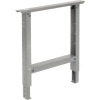 Global Industrial™ Adjustable Height Steel C-Channel Leg For Workbench, 30"D, Gray, Each