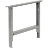 Global Industrial Adjustable Height Steel C-Channel Leg For Workbench, 36"D, Gray, Each