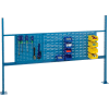 Global Industrial™ 18 » Pegboard & 36 » Louver Panel Kit, 54"W, Bleu