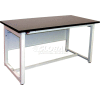 Pro-Line Industrial Workbench W/ Fixed Leg & Phenolic Resin Square Edge, 60"W x 30"D x 32"H, White