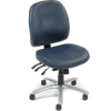 Interion® Antibacterial Office Chair - Vinyl - Blue