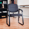 Chaise d'invité ® Interion - Tissu - Noir